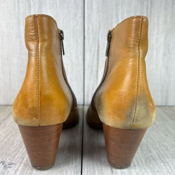 Frye Jennifer Ankle Boots Brown Leather Ankle Bootie Shootie Womens Size 8 - Picture 7 of 10